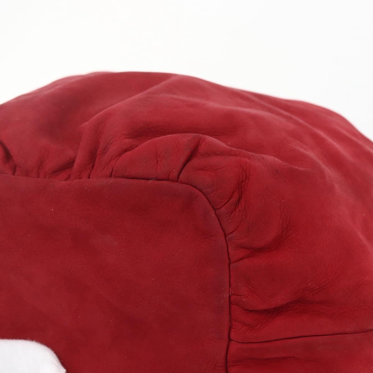 Loewe LOEWE Shoulder Bag Suede Red Authentic 155213