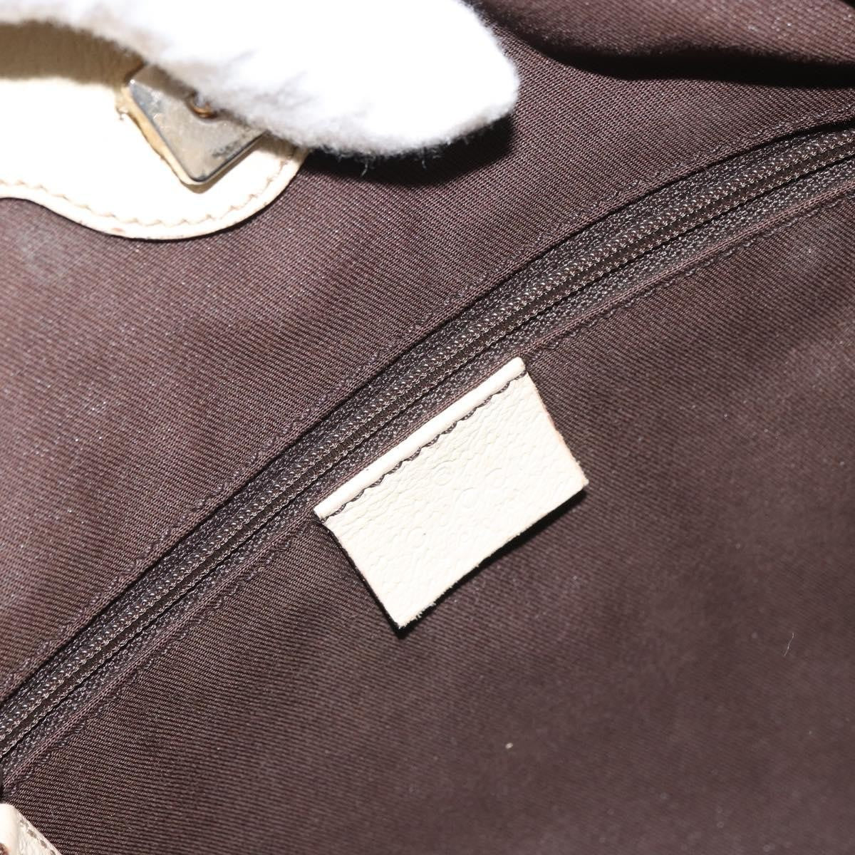 Gucci GUCCI GG Canvas Shoulder Bag Beige Gold 121023 Authentic 162950