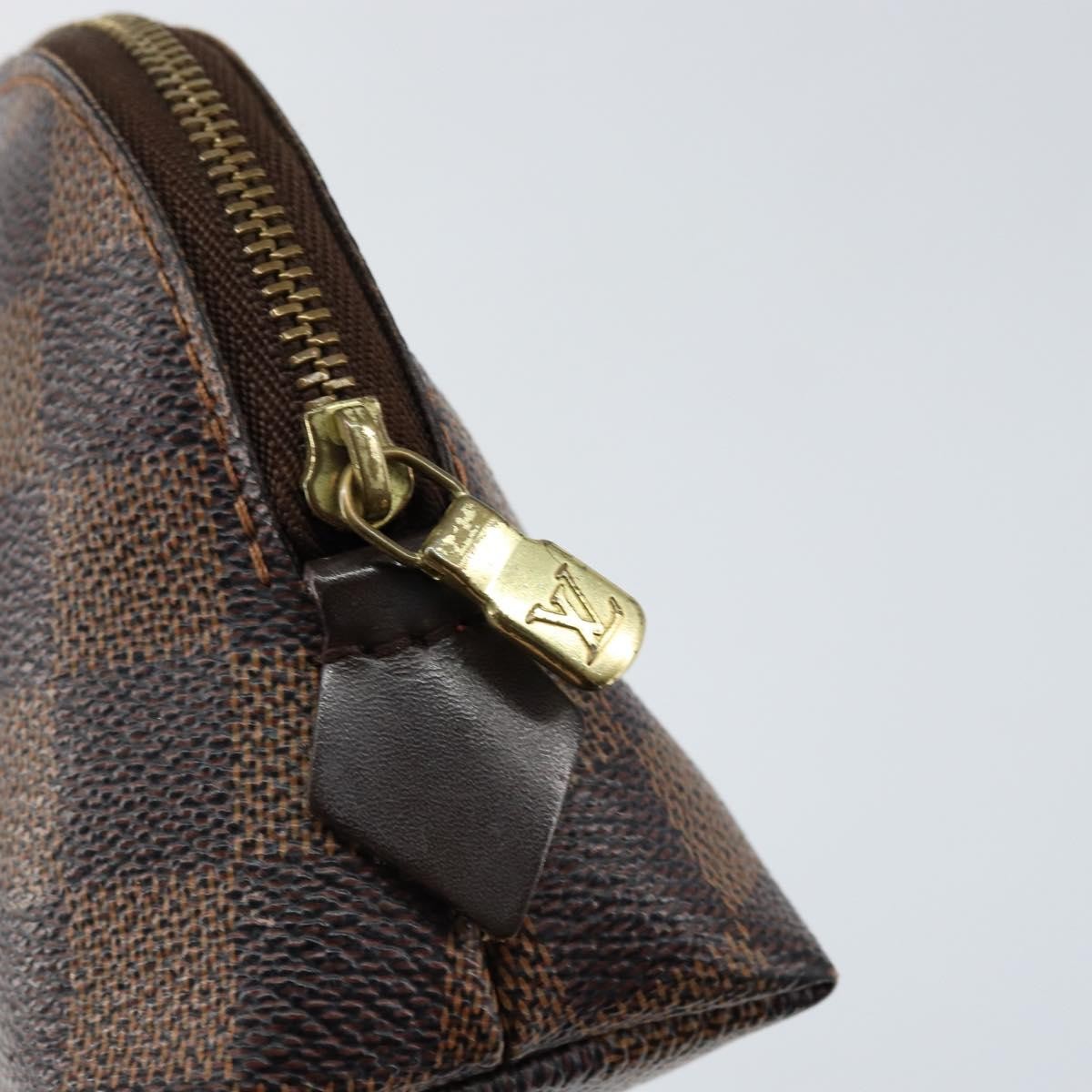 Louis Vuitton LOUIS VUITTON Damier Ebene Pochette Cosmetic PM Pouch N47516 LV Authentic 153562 Bag
