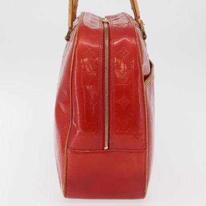 Louis Vuitton LOUIS VUITTON Monogram Vernis Sutton Hand Bag Red Rouge M91080 LV Authentic bs34724
