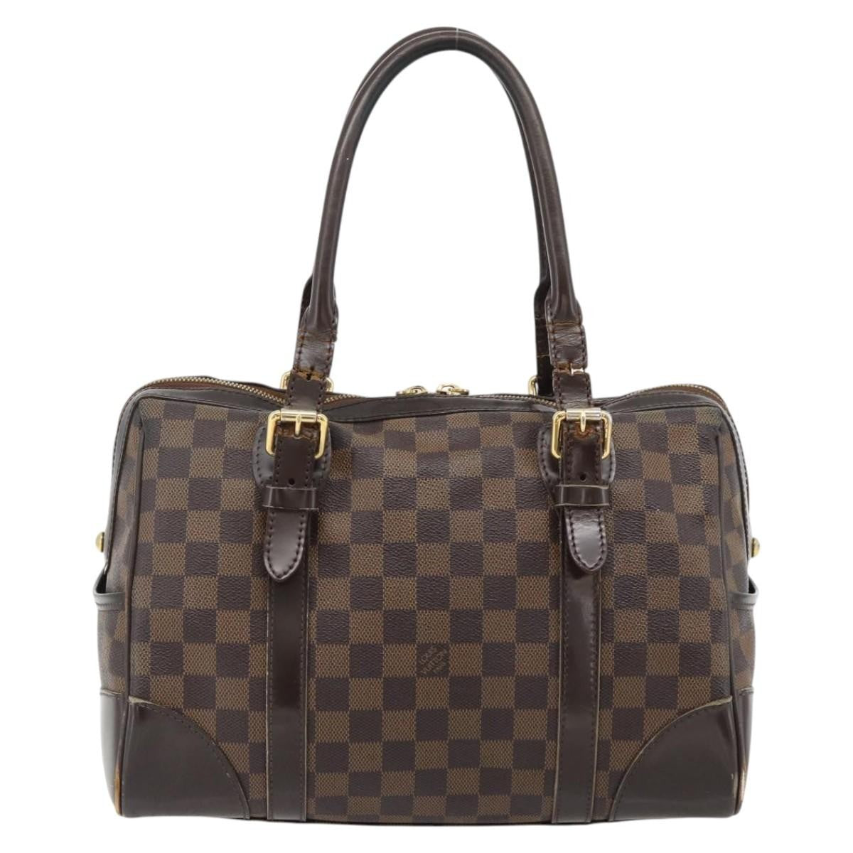Louis Vuitton LOUIS VUITTON Damier Ebene Berkeley Hand Bag N52000 LV Authentic 180651