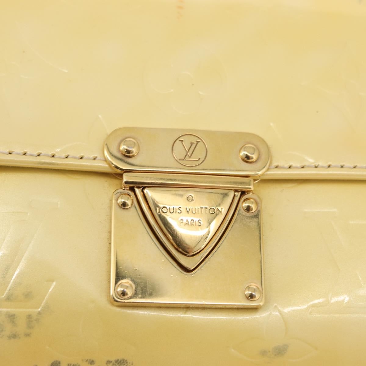 Louis Vuitton LOUIS VUITTON Monogram Vernis Malibu Street Bag Perle M91507 LV Authentic BAZ639