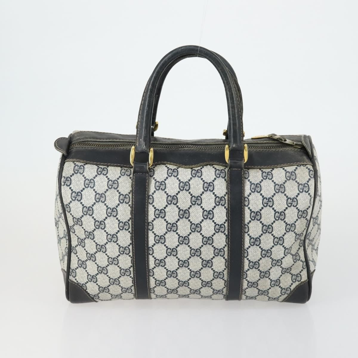 Gucci GUCCI GG Supreme Web Sherry Line Bag PVC Nylon 4 Set Beige Navy Authentic mr1719