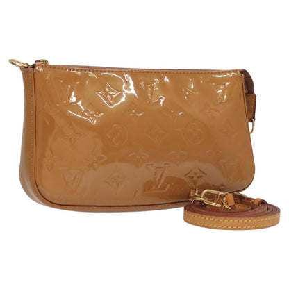Louis Vuitton LOUIS VUITTON Vernis Pochette Accessoires Pouch Rose Velours M91575 Authentic 117712 Bag
