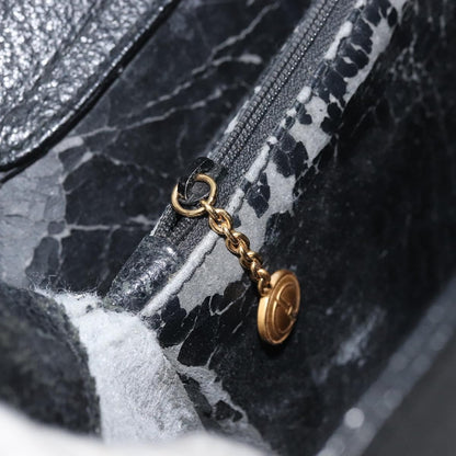 Gucci GUCCI Bamboo Tote Bag Leather Black Gold 002 1186 0259 Authentic 174576