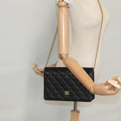 Givenchy GIVENCHY Chain Shoulder Bag Leather Black Authentic bs20851
