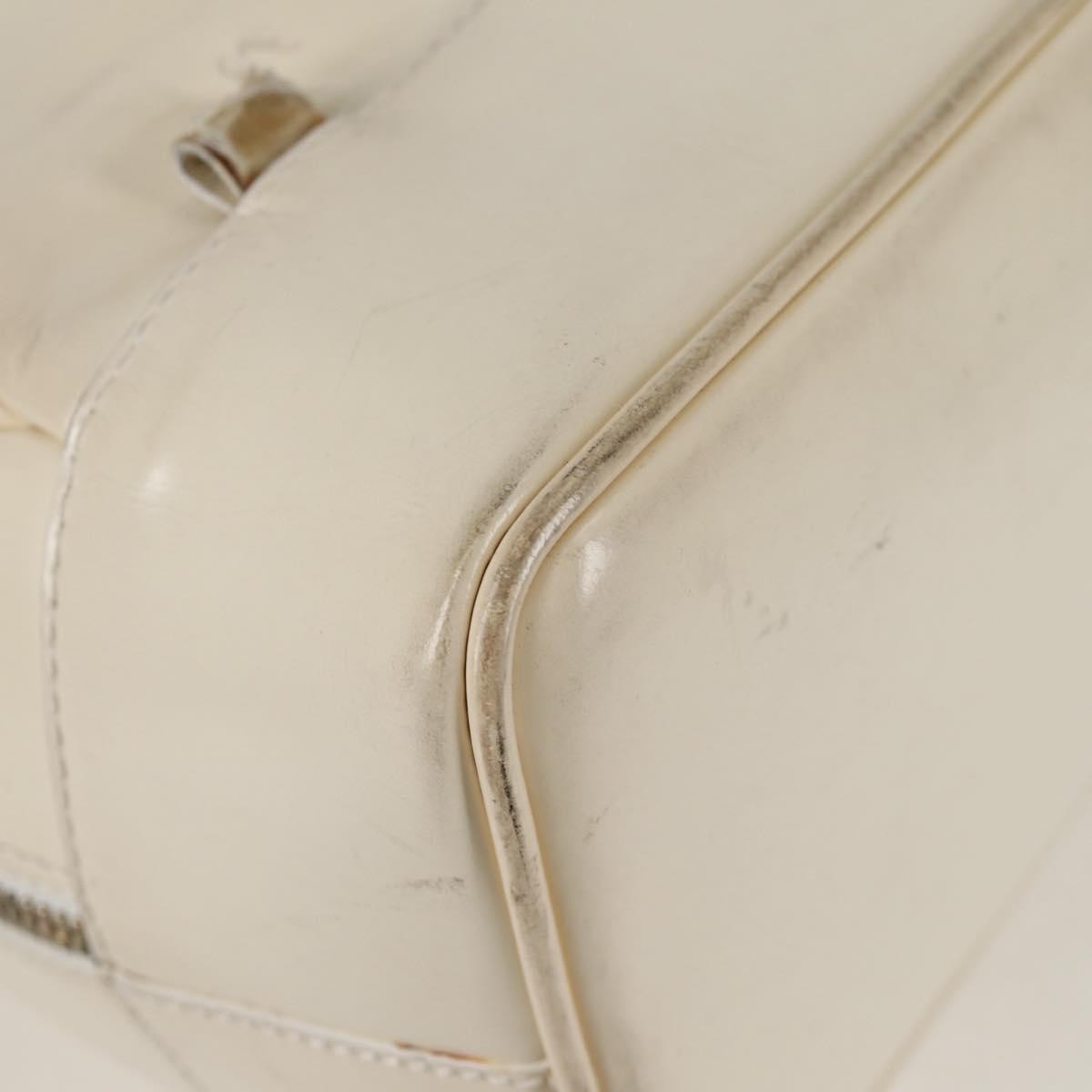 Gucci GUCCI Body Bag Enamel White Gold 003 2113 0027 Authentic bs28429