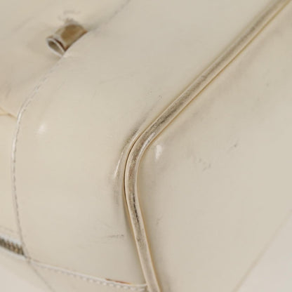 Gucci GUCCI Body Bag Enamel White Gold 003 2113 0027 Authentic bs28429