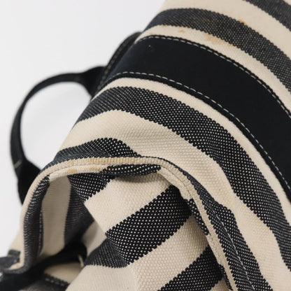 Hermès Hermès HERMES Cannes PM Hand Bag Canvas White Black Authentic hk3009