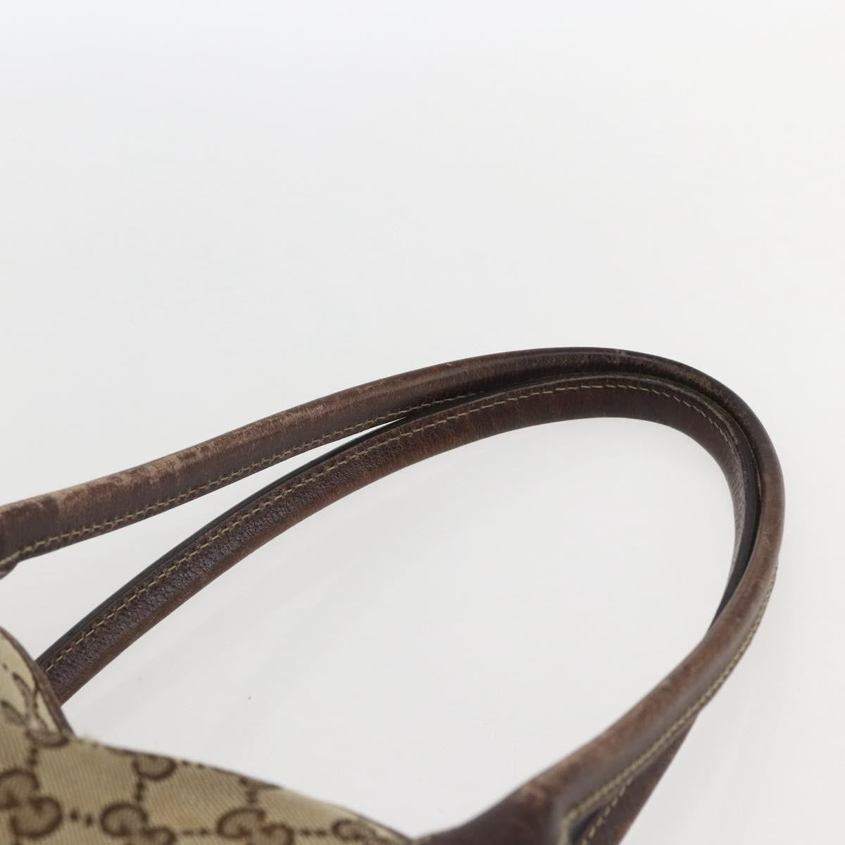 Gucci GUCCI GG Canvas Web Sherry Line Tote Bag Beige Red 163805 Authentic 160574