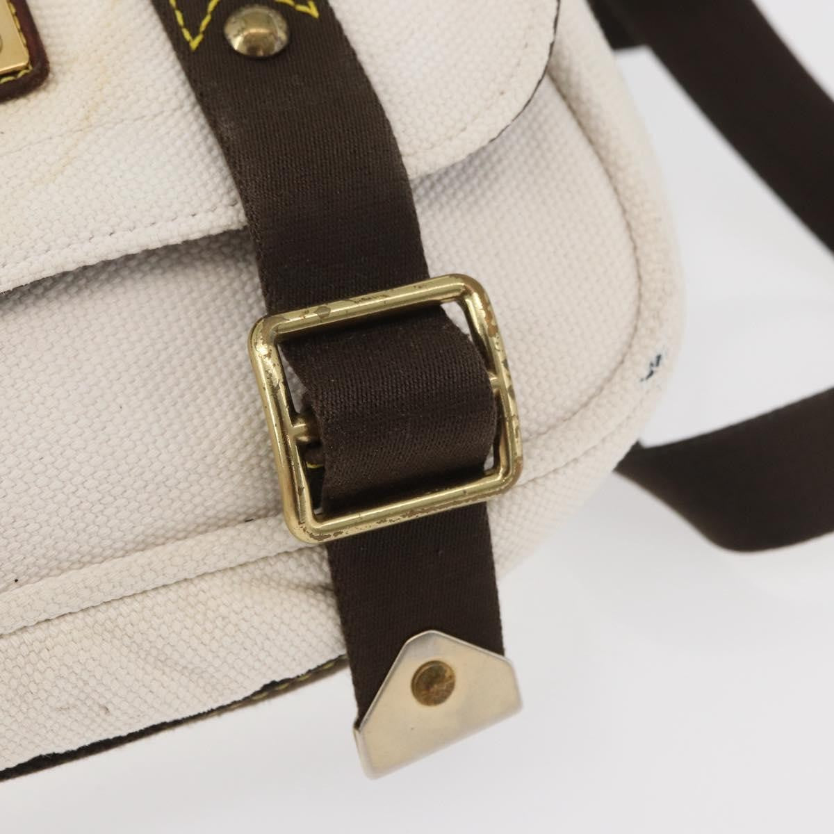 Louis Vuitton LOUIS VUITTON Antigua Buzzus PM Shoulder Bag Beige Brown M40042 LV Authentic bs24988