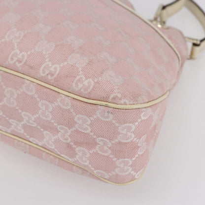 Gucci GUCCI GG Canvas Tote Bag Pink Gold 121023 Authentic ep11753
