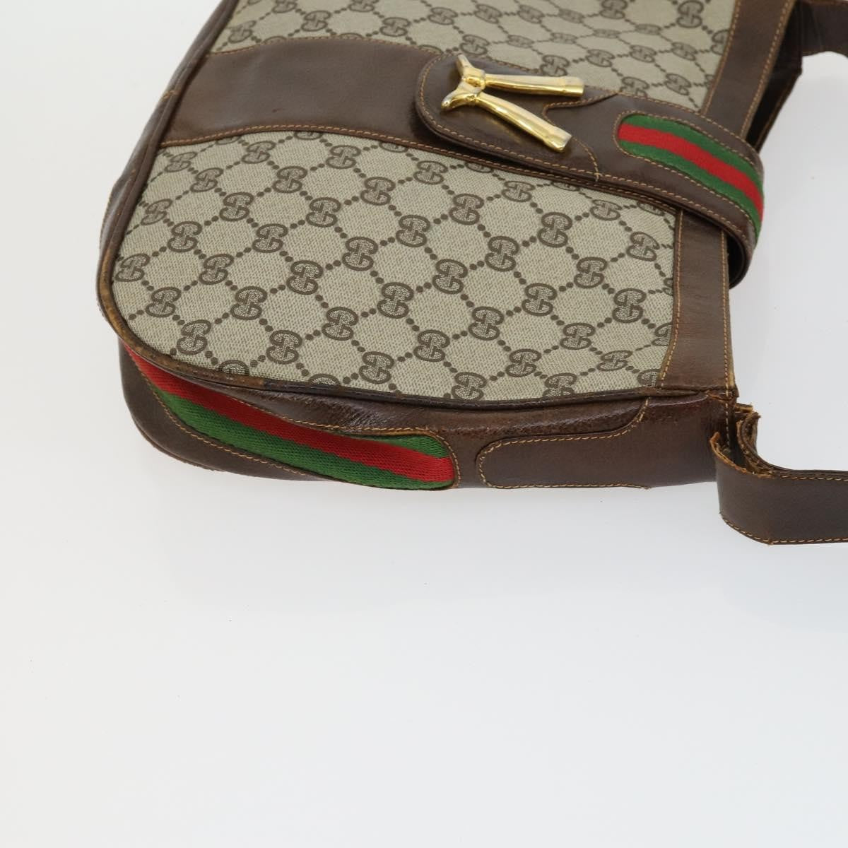 Dior Christian Dior Gucci Celine GG Supreme Bag Leather PVC 4 Set Red Authentic BA9887