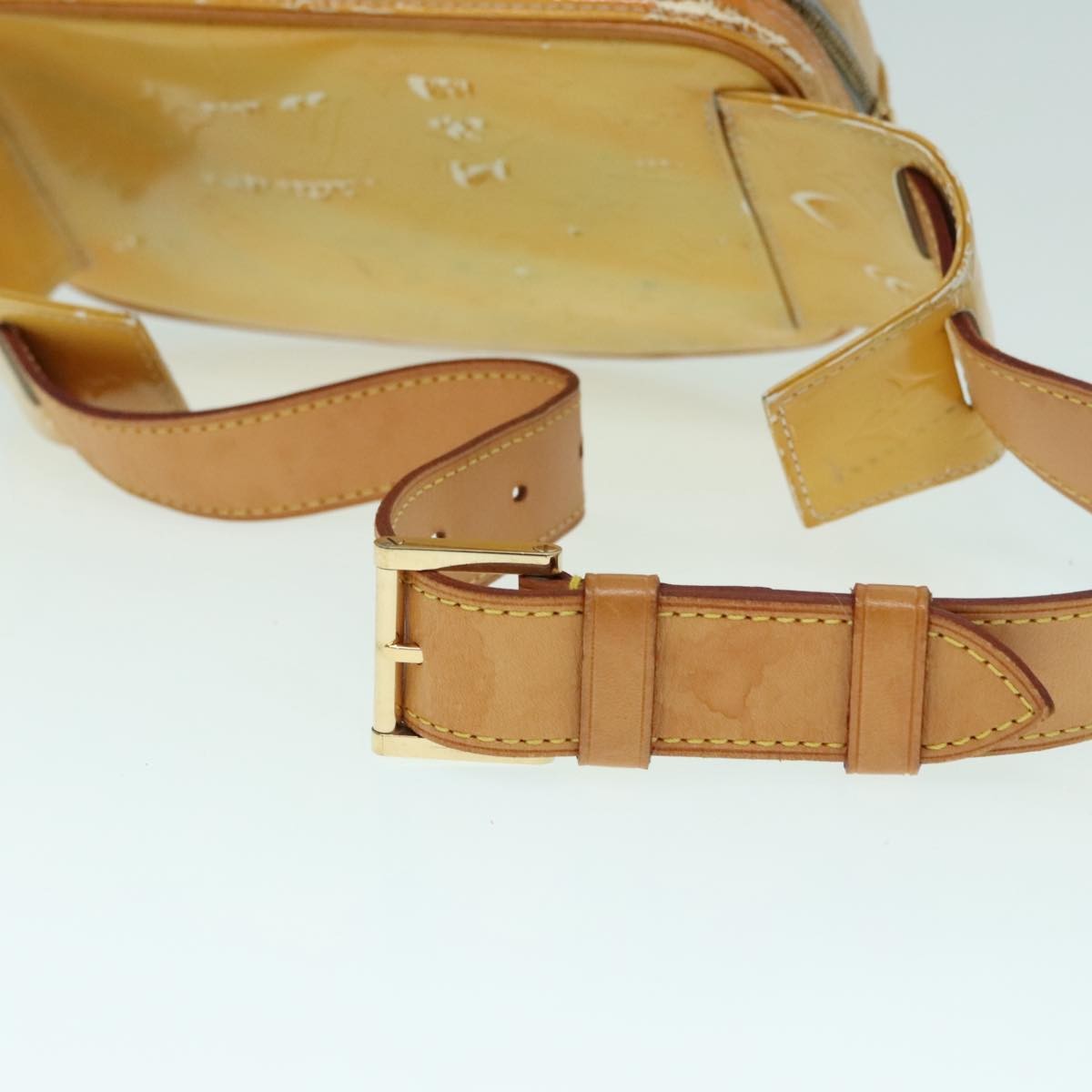 Louis Vuitton LOUIS VUITTON Monogram Vernis Fulton Waist bag Gris M91041 LV Authentic 93161