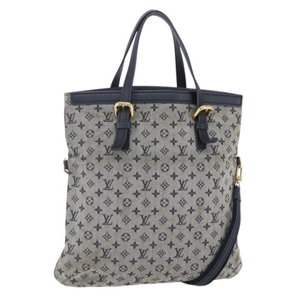 Louis Vuitton LOUIS VUITTON Monogram Mini Fran?oise Tote Bag 2way Blue M92208 LV Authentic 151081