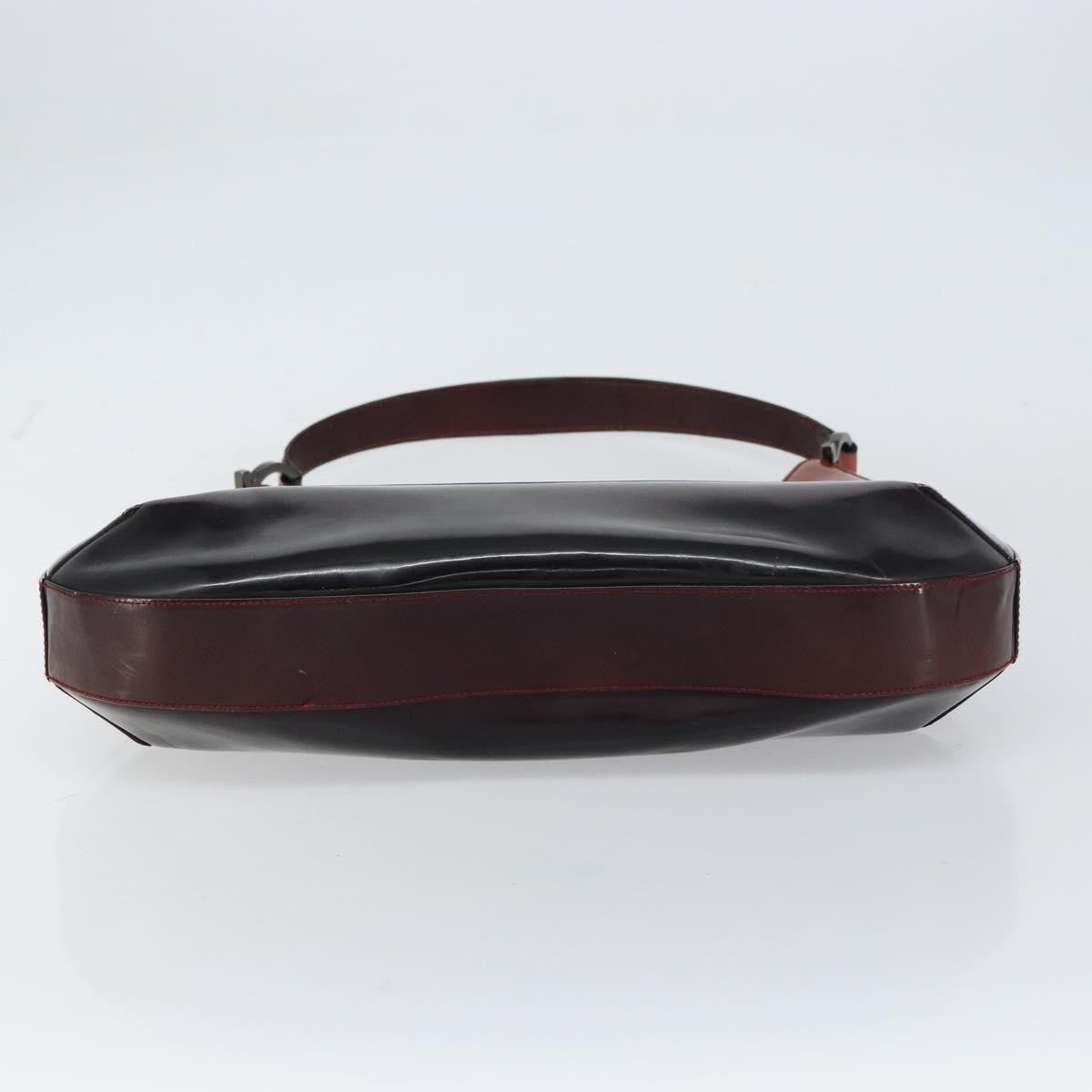 Salvatore Ferragamo Salvatore Ferragamo Gancini Shoulder Bag Patent leather Red Silver Authentic 160692