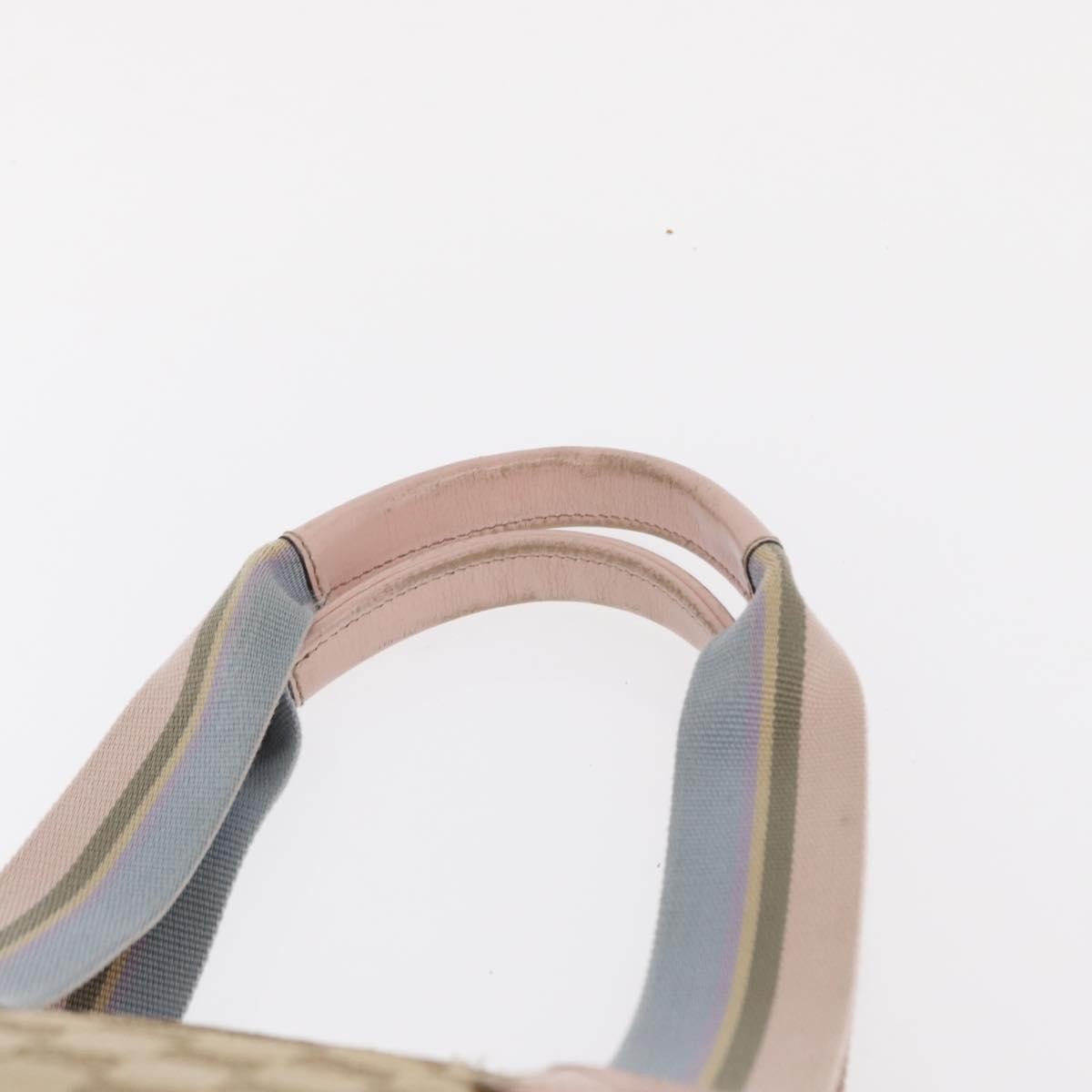 Gucci GUCCI GG Canvas Sherry Line Tote Bag Beige Pink 131230 Authentic 152017
