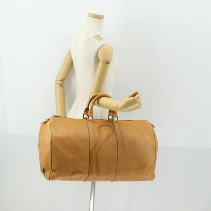Louis Vuitton LOUIS VUITTON Nomad Keepall 55 Boston Bag Beige LV Authentic 163339