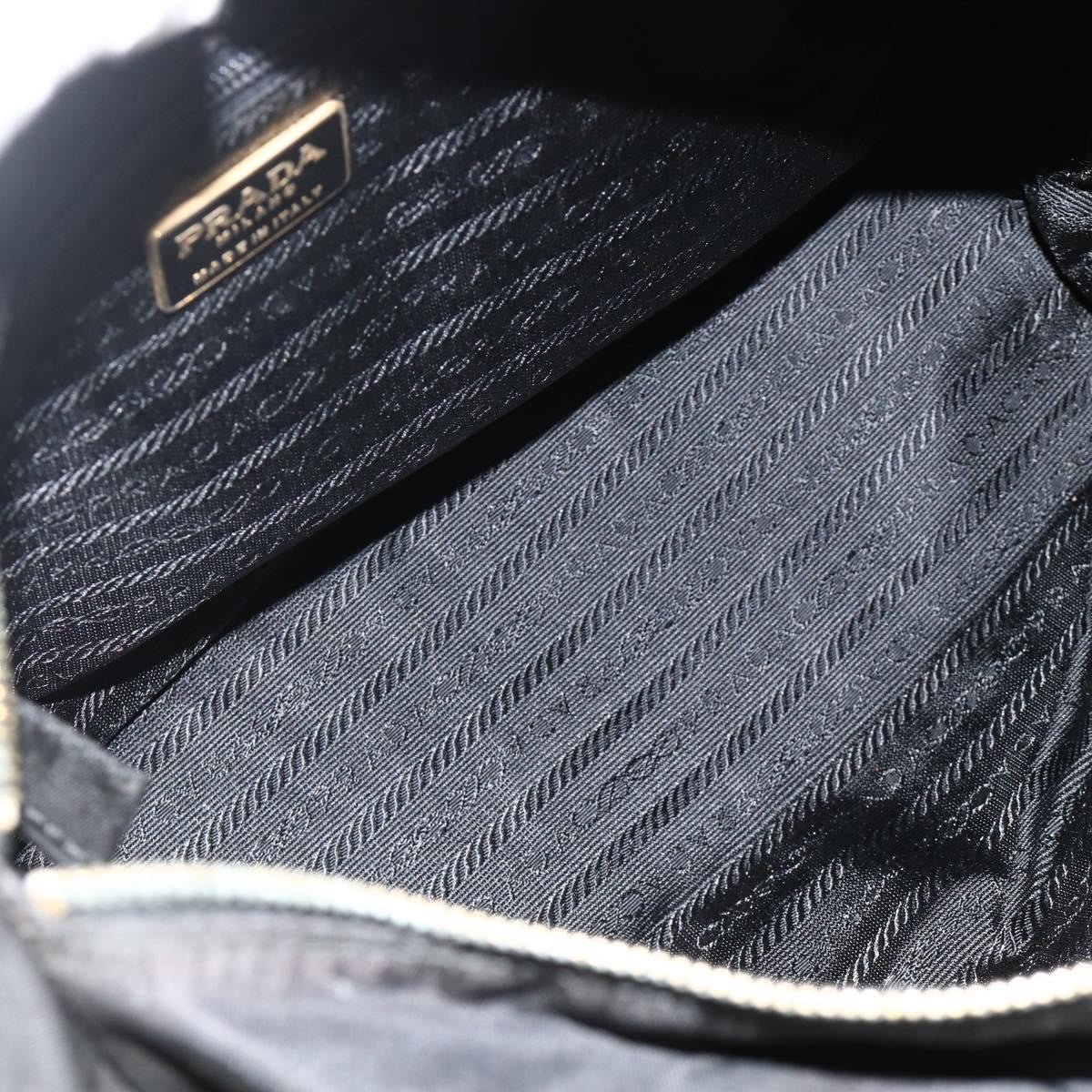 Prada PRADA Chain Tote Bag Nylon Black Gold Authentic 178129