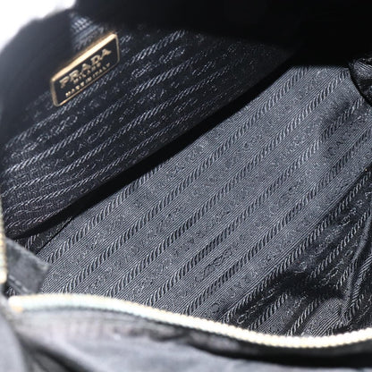 Prada PRADA Chain Tote Bag Nylon Black Gold Authentic 178129