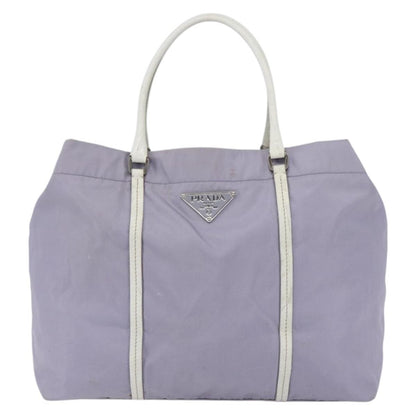 Prada PRADA Backpack Nylon Leather Purple Silver Authentic am10579 Bag