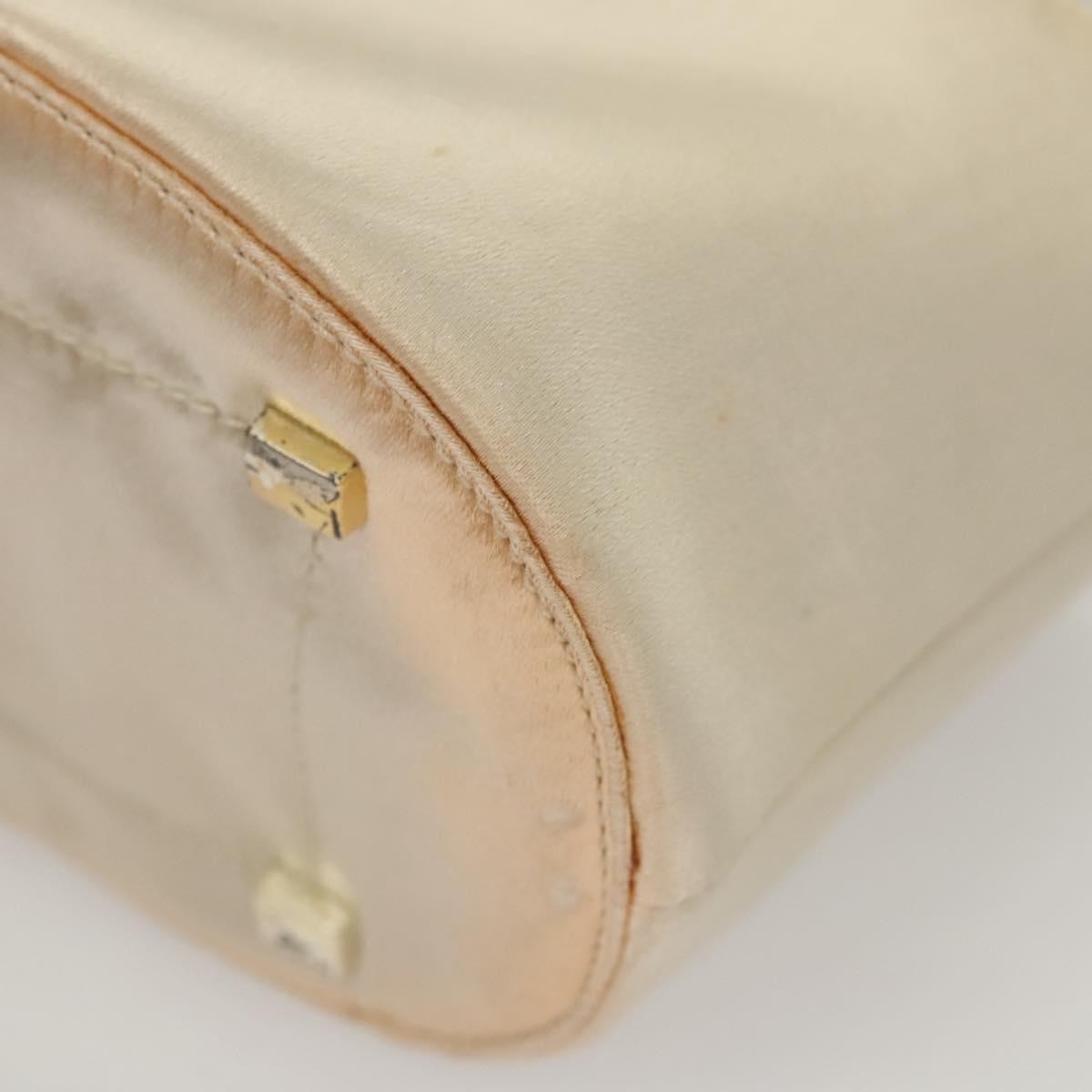 Prada PRADA Hand Bag Vinyl Clear Beige Authentic 118773