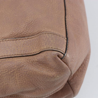 Gucci GUCCI Hand Bag Leather Pink Gold 323675 Authentic ka258