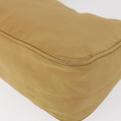 Prada PRADA Hand Bag Nylon Beige Authentic 163348