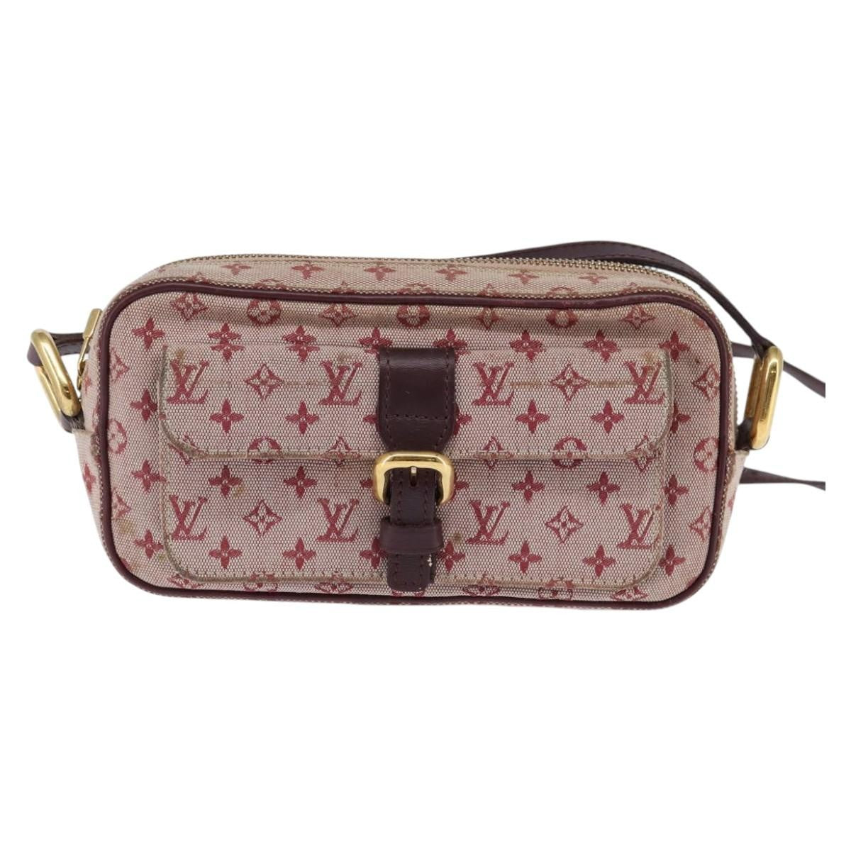 Louis Vuitton LOUIS VUITTON Monogram Mini Juliet MM Shoulder Bag Red M92219 LV Authentic 145345