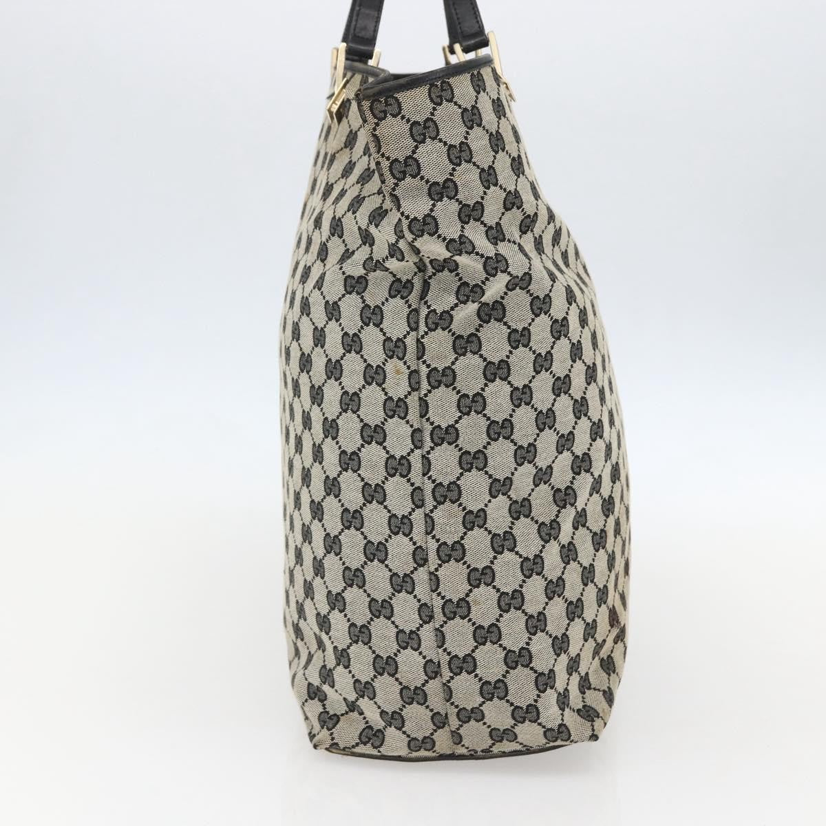 Gucci GUCCI GG Canvas Tote Bag Navy Gold 002 1097 3444 Authentic 158526