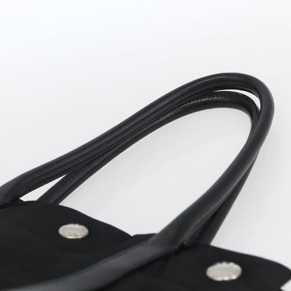 Prada PRADA Hand Bag Nylon Black Silver Authentic 153784