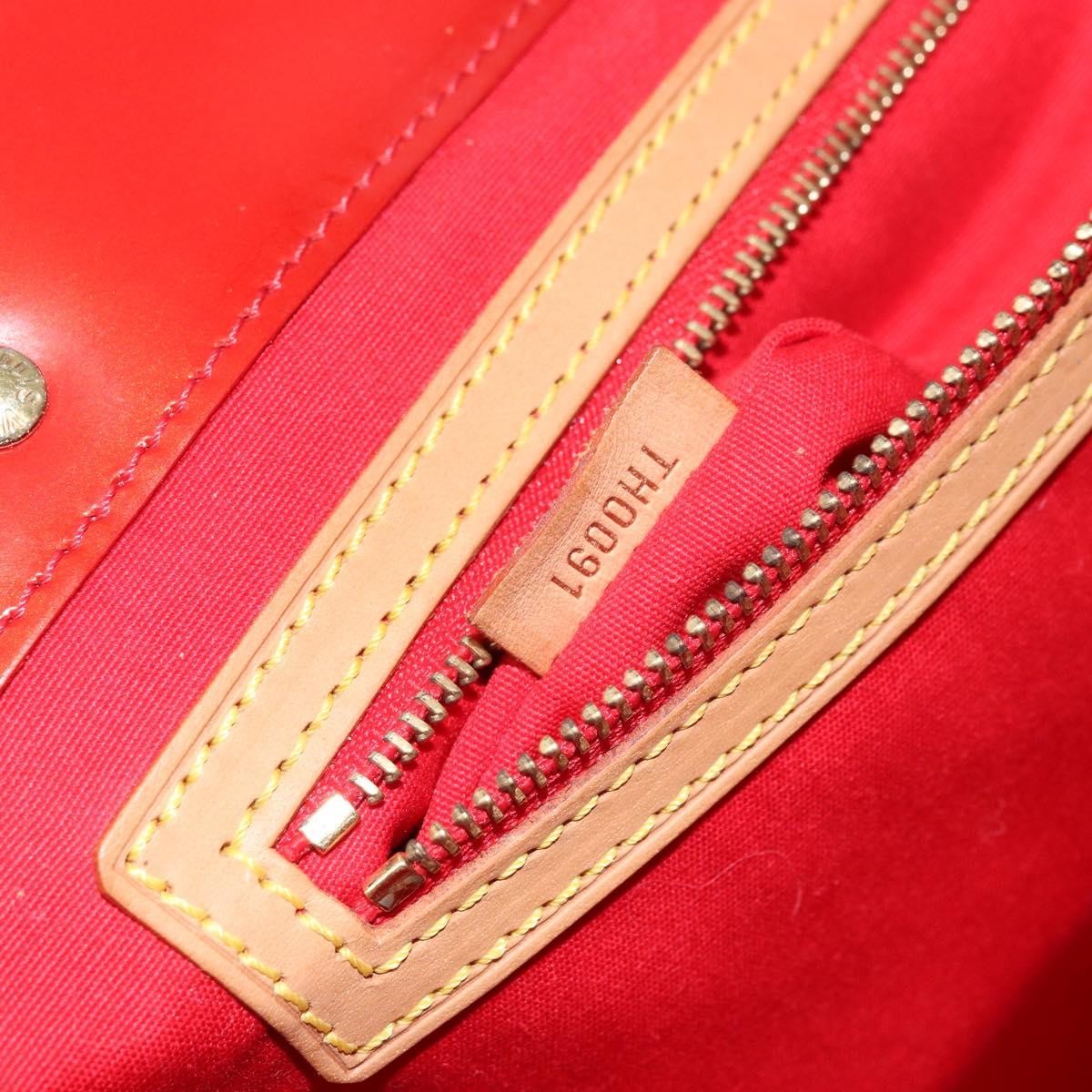 Louis Vuitton LOUIS VUITTON Monogram Vernis Reade GM Tote Bag Red M91084 LV Authentic AMZ416