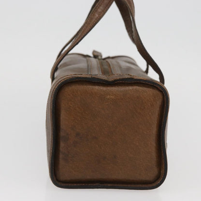Gucci GUCCI Hand Bag Leather Brown Authentic 173031