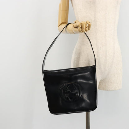 Gucci GUCCI Shoulder Bag Patent leather Black Silver 000 1046 0506 Authentic 175203