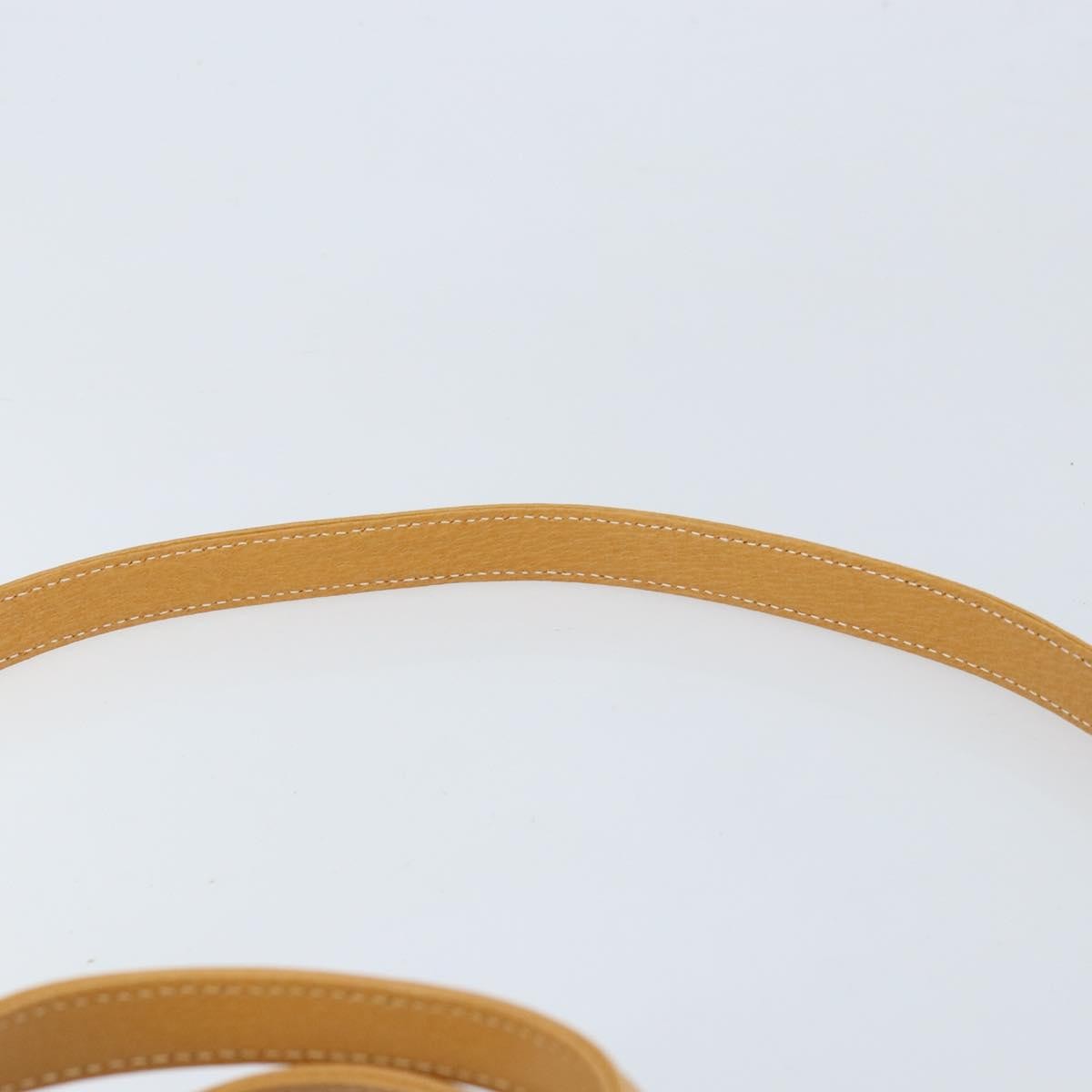 Gucci GUCCI Hand Bag Leather 2way Beige Gold Authentic 173886