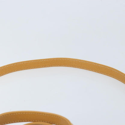 Gucci GUCCI Hand Bag Leather 2way Beige Gold Authentic 173886