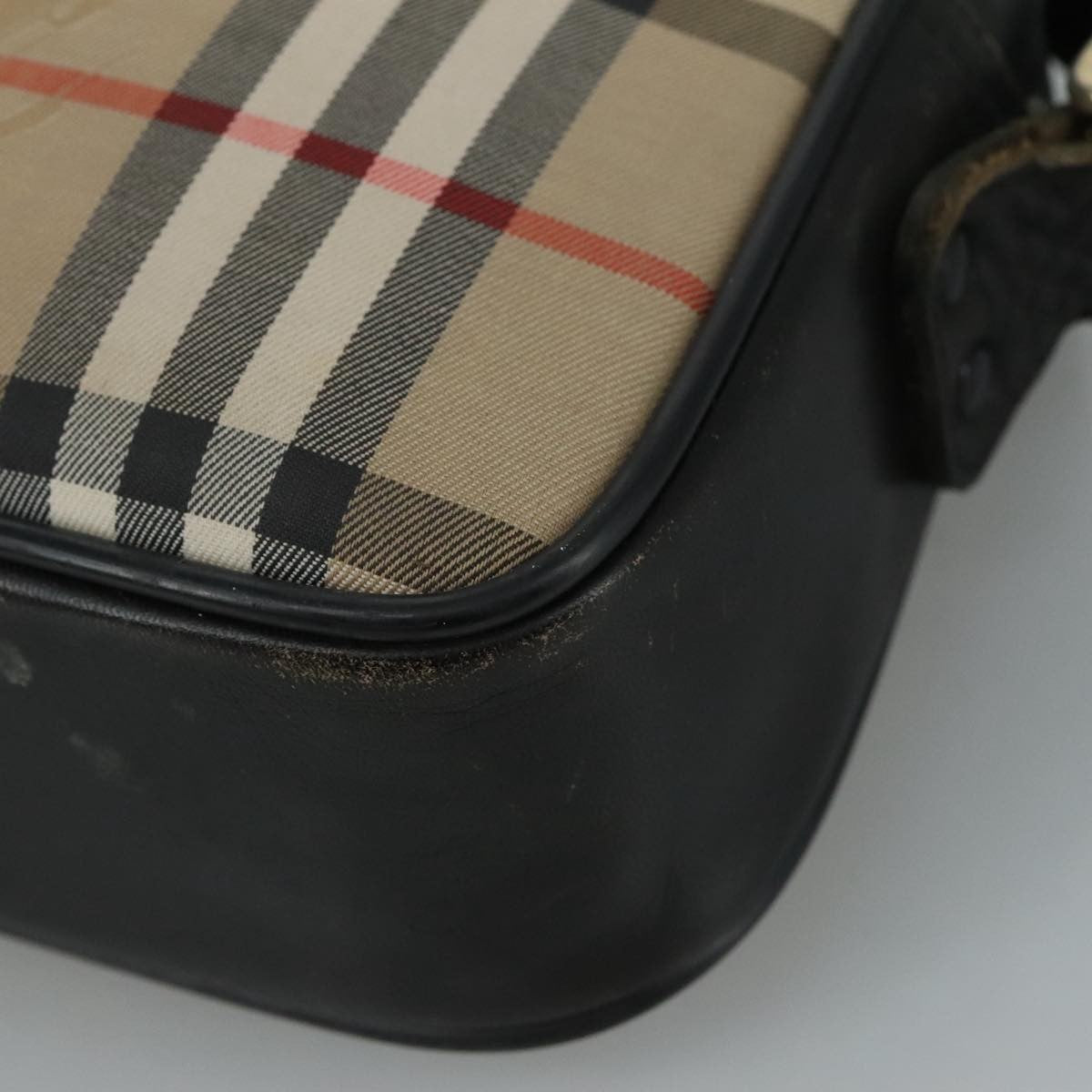 Burberrys Burberrys Nova Check Shoulder Bag Canvas Beige Authentic th5571