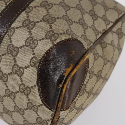 Gucci GUCCI GG Supreme Web Sherry Line Shoulder Bag PVC 2 Set Beige Authentic gh1006