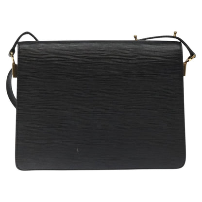 Louis Vuitton LOUIS VUITTON Epi Free Run Shoulder Bag Black M52402 LV Authentic 114385