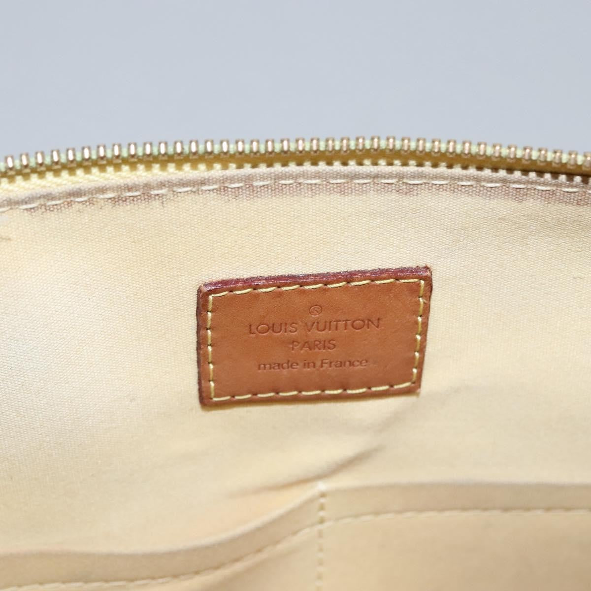 Louis Vuitton LOUIS VUITTON Monogram Vernis Alma PM Hand Bag Citrin M90101 LV Authentic EC497