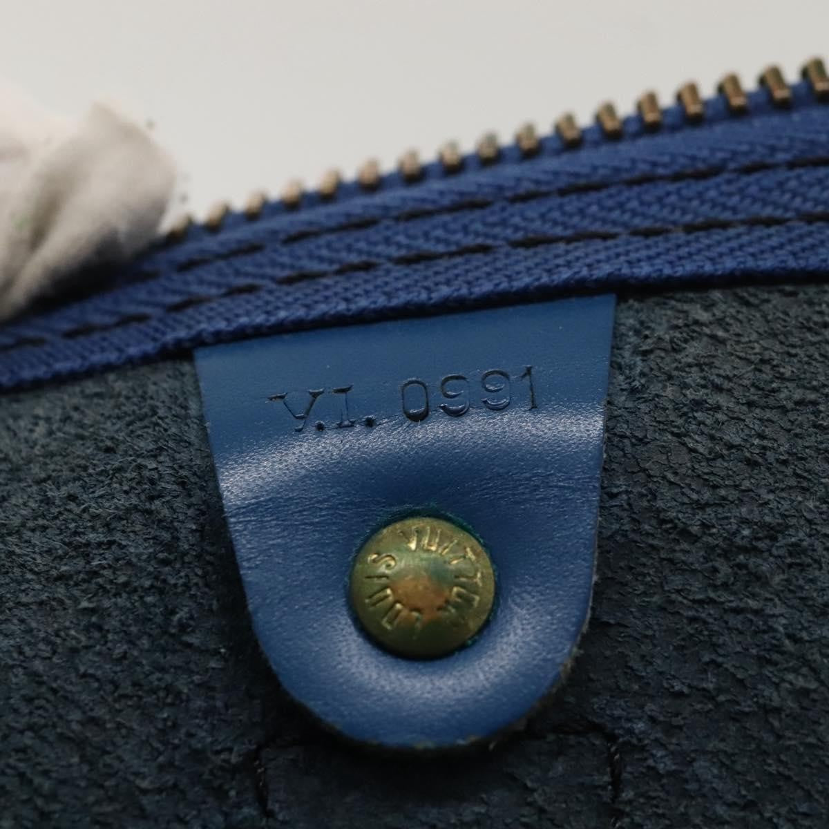 Louis Vuitton LOUIS VUITTON Epi Keepall 55 Boston Bag Toledo Blue M42955 LV Authentic EC290