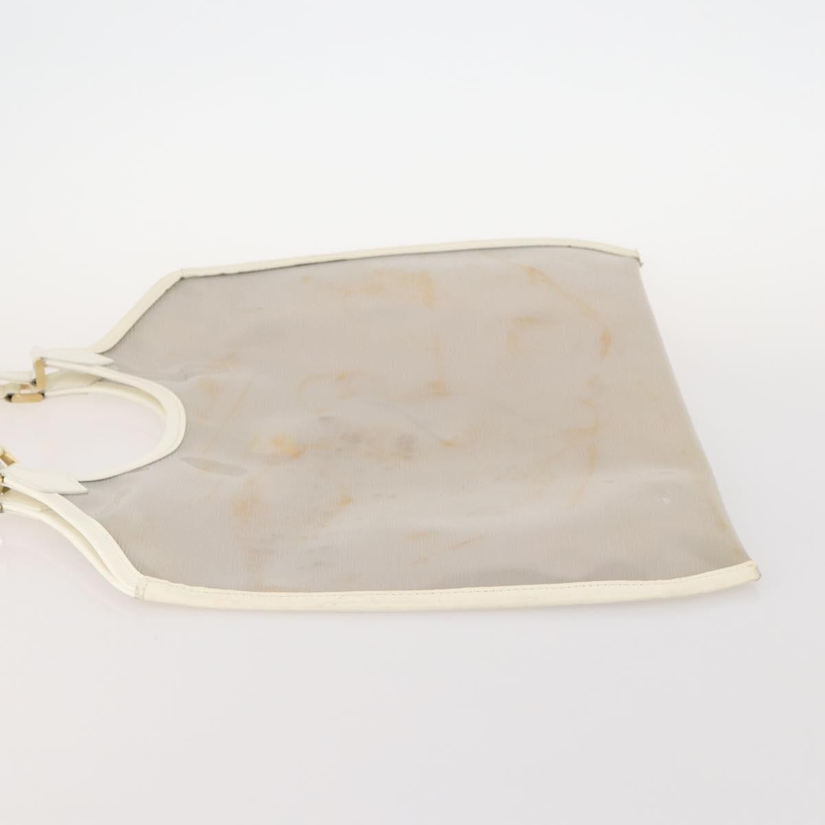 Louis Vuitton LOUIS VUITTON Epi Plage Via Bag Vinyl Leather Clear White M92153 LV Authentic bs33391