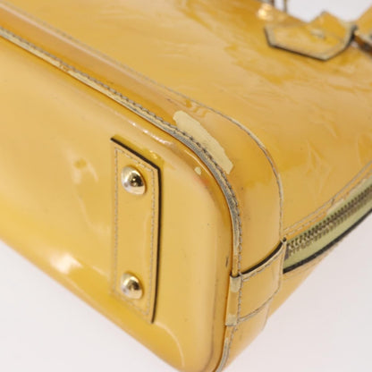 Louis Vuitton LOUIS VUITTON Monogram Vernis Alma PM Hand Bag Citrin M90101 LV Authentic 168034