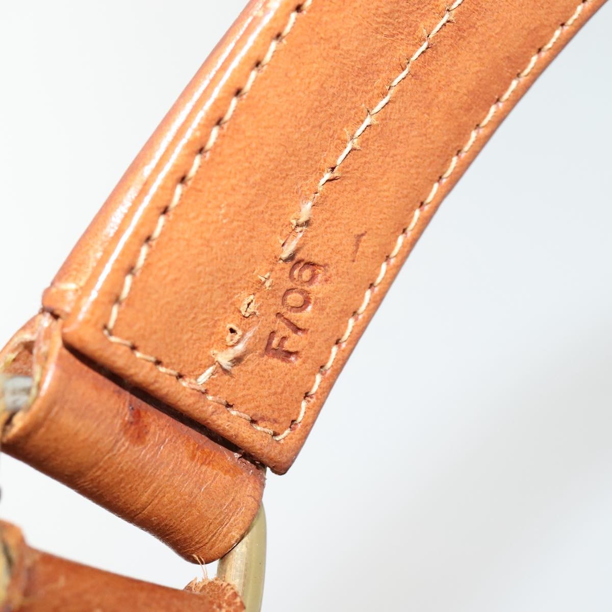Celine CELINE Macadam Canvas Hand Bag PVC Leather Brown Gold Authentic bs28733