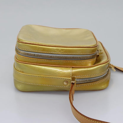 Louis Vuitton LOUIS VUITTON Monogram Vernis Wooster Shoulder Bag Gris M91036 LV Authentic ep7979