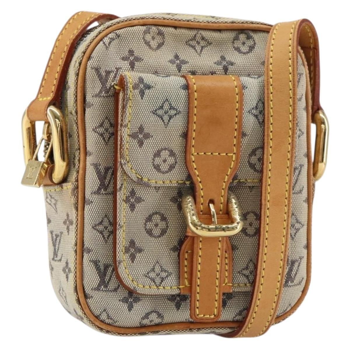 Louis Vuitton LOUIS VUITTON Monogram Mini Juliet PM Shoulder Bag Blue M92005 LV Authentic 157379