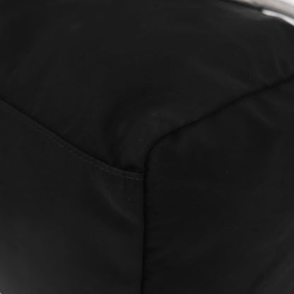 Prada PRADA Hand Bag Nylon Black Silver Authentic 153944
