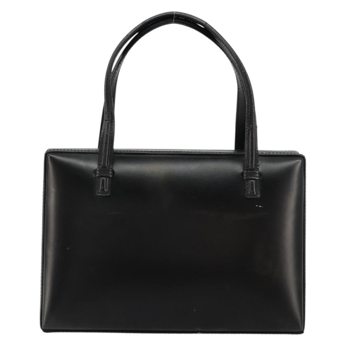 Loewe LOEWE Hand Bag Leather Black Gold Authentic bs34657