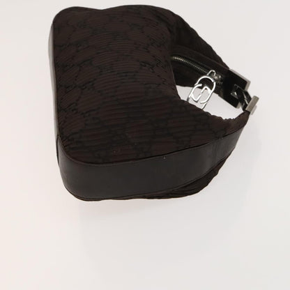 Gucci GUCCI GG Canvas Crystal Shoulder Bag 2 Set Beige Brown Authentic hk2866