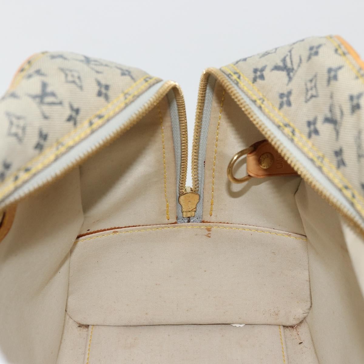 Louis Vuitton LOUIS VUITTON Monogram Mini Marie Hand Bag Blue M92003 LV Authentic ep14206